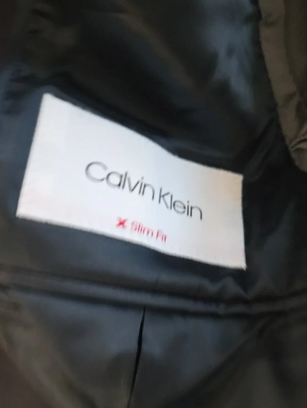 NWT - Calvin Klein Men's Navy Blue Two-Button Sport Coat